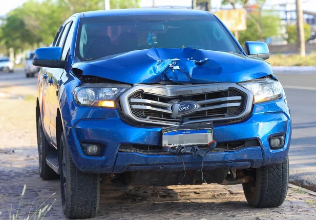 Veículo Ford Ranger envolvido no acidente
