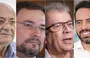 Sílvio Mendes, Fábio Novo, João Vicente Claudino e Professor Tonny