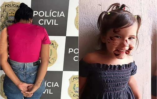 Maria Karolaine Nunes de Oliveira e a filha de 3 anos, Anna Kerolayne Gomes Nunes