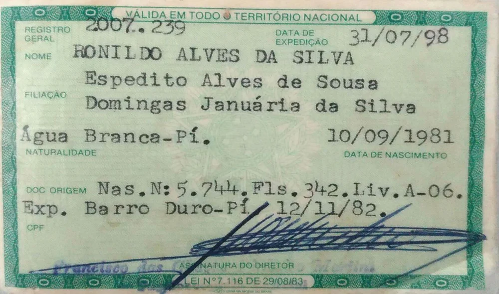 Ronildo Alves da Silva, de 35 anos