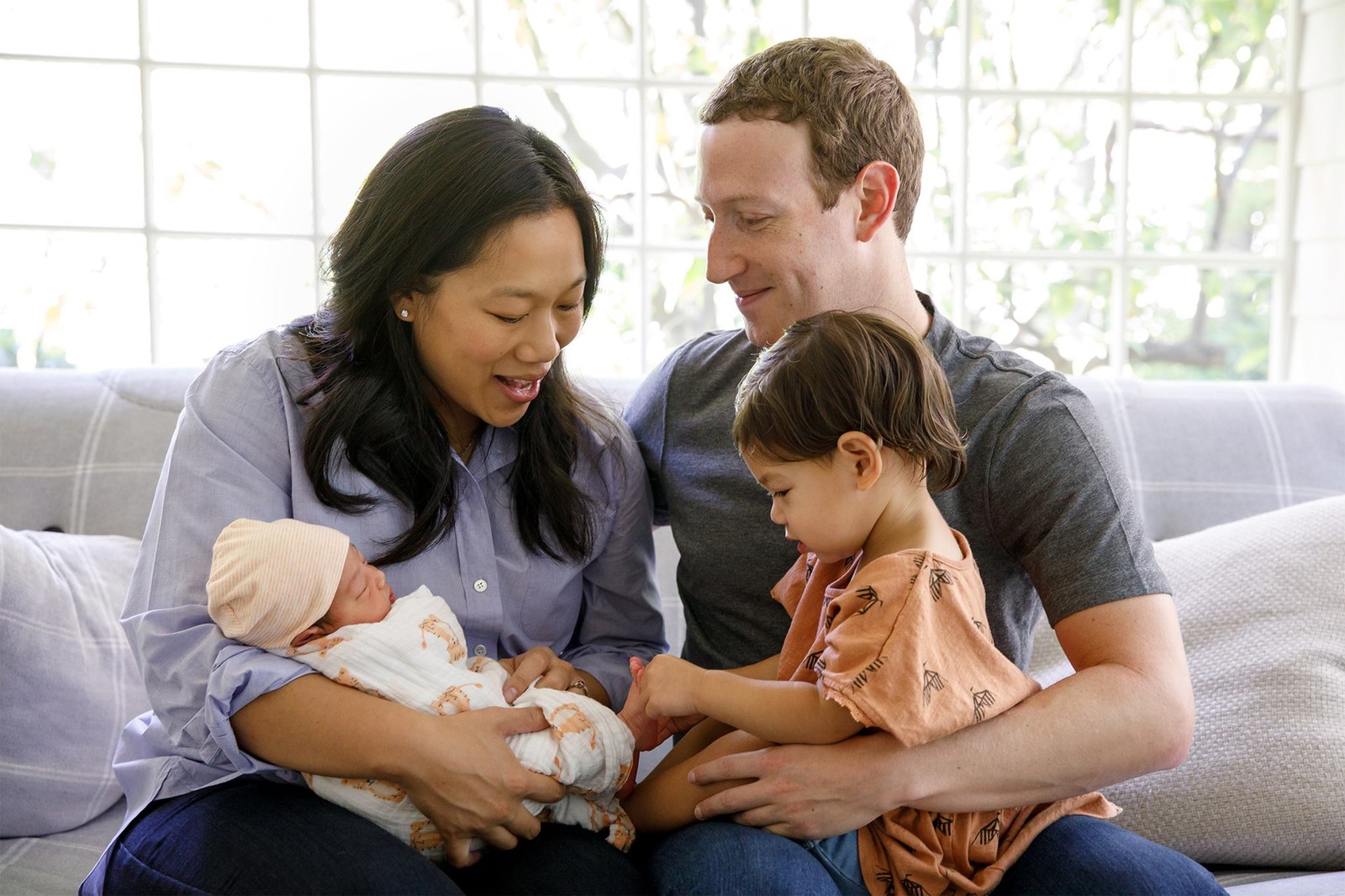 Mark Zuckberg e sua família