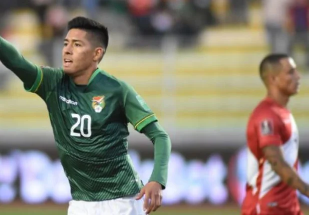 Ramiro Vaca marcou o gol da vitória da seleção boliviana sobre o Peru.