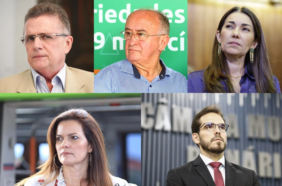 Flávio Nogueira, Júlio César, Margarete Coelho, Iracema Portella e Marcos Aurélio Sampaio