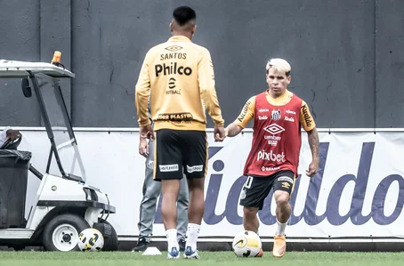 Soteldo e Ângelo podem iniciar no time titular do Santos contra o Internacional