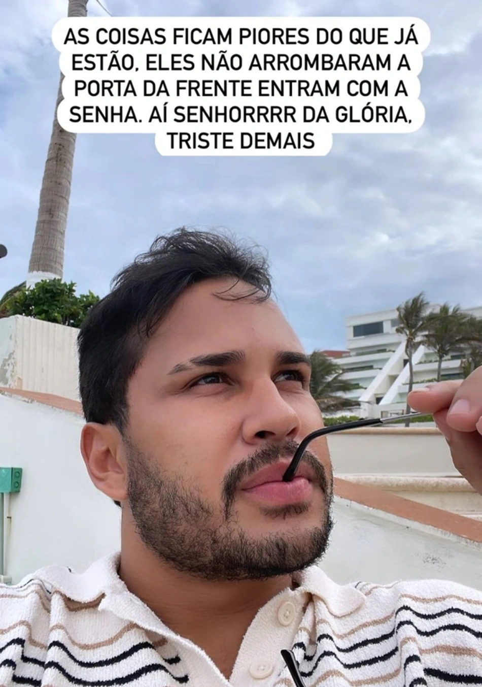 Lucas Guimarães compartilhou informações sobre o assalto no Instagram