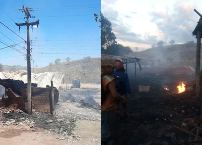 Incêndio na região do bairro Santo Antônio