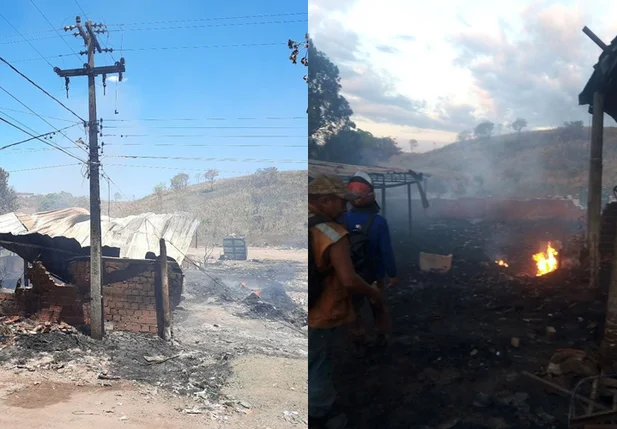Incêndio na região do bairro Santo Antônio