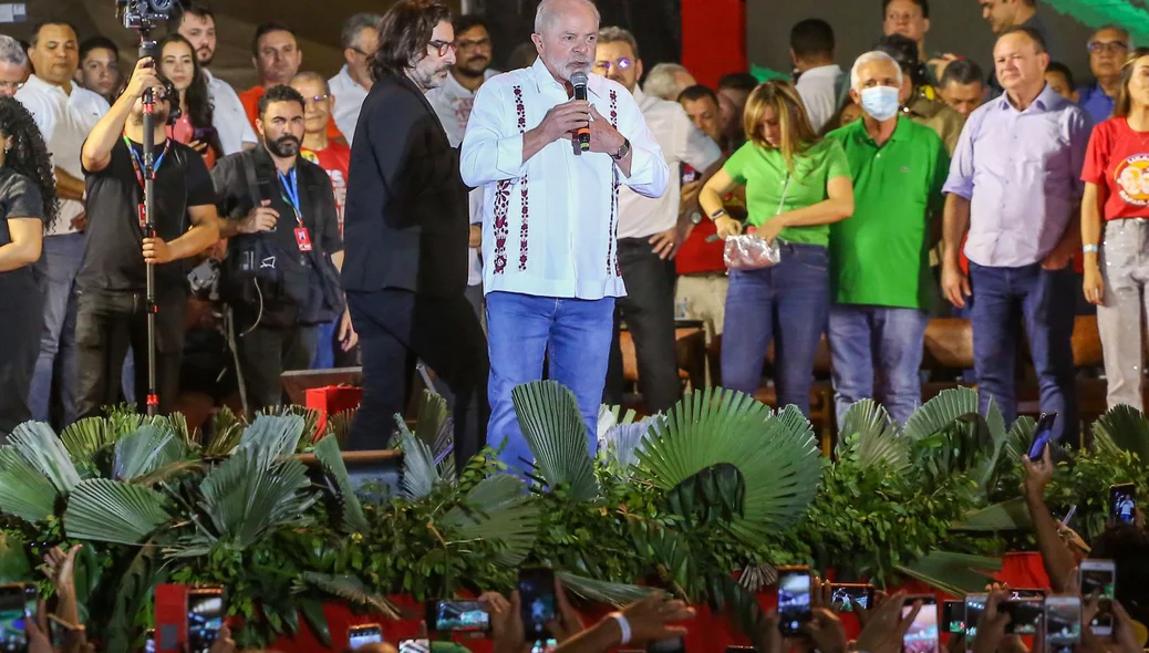 Lula estave em Teresina para campanha de Rafael Fonteles