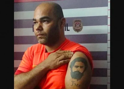 Acusado tem uma tatuagem do Lula no braço
