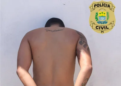 Suspeito preso pela Polícia Civil do Piauí em Teresina