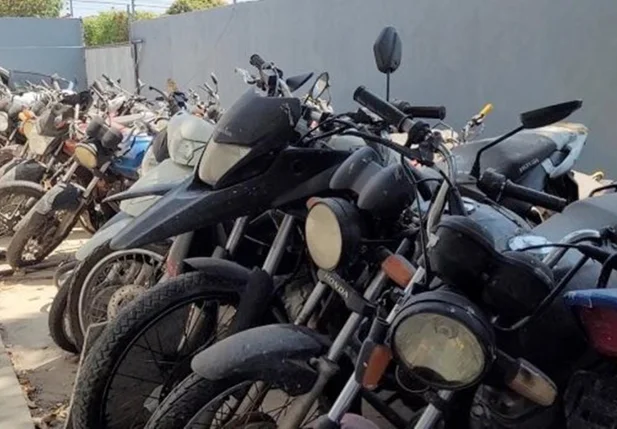 Motocicletas apreendidas pela Polícia Civil do Piauí