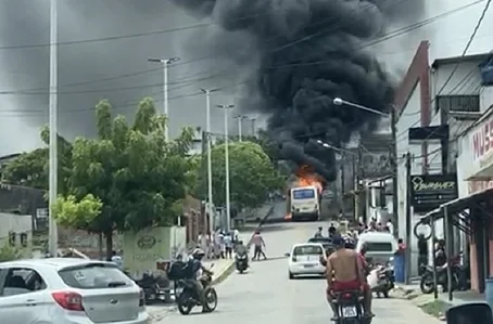 Ônibus foram incendiados em algumas cidades do Rio Grande do Norte
