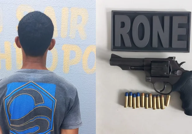 Adolescente apreendido com arma de fogo no Parque Brasil II