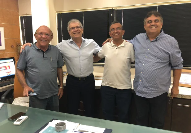 Vereador Edson Melo, João Vicente, vereador Paulo Lopes e Jorge Lopes