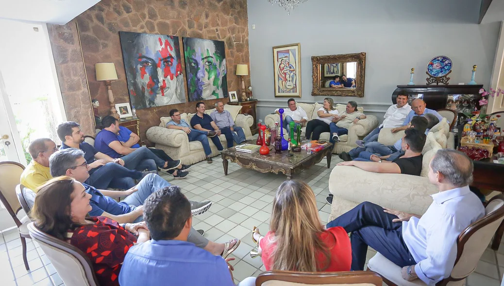 Reunião aconteceu na casa do senador Ciro Nogueira
