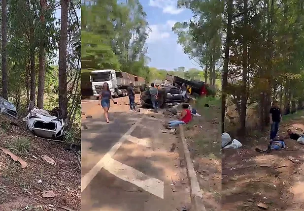 Acidente com 14 veículos deixou seis mortos em Goiás