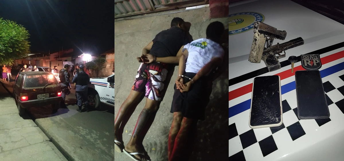 Assaltantes são presos após troca de tiros com a PM de Timon