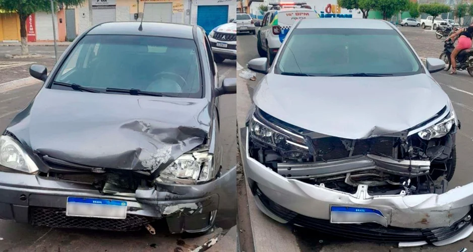 Carros ficaram destruídos em acidente em Boqueirão do Piauí