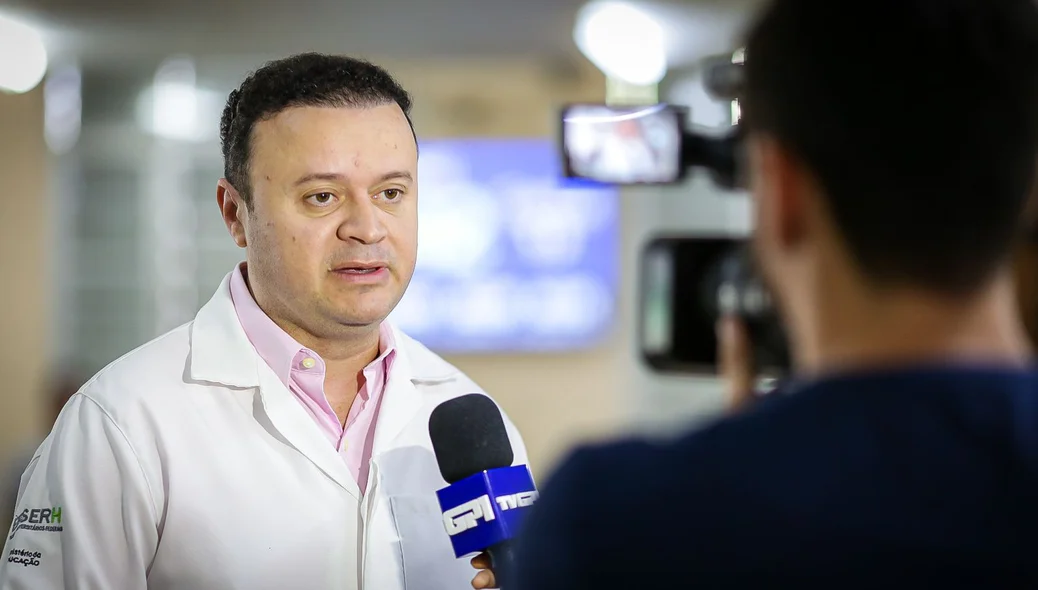 Dr. Paulo Márcio durante entrevista ao GP1