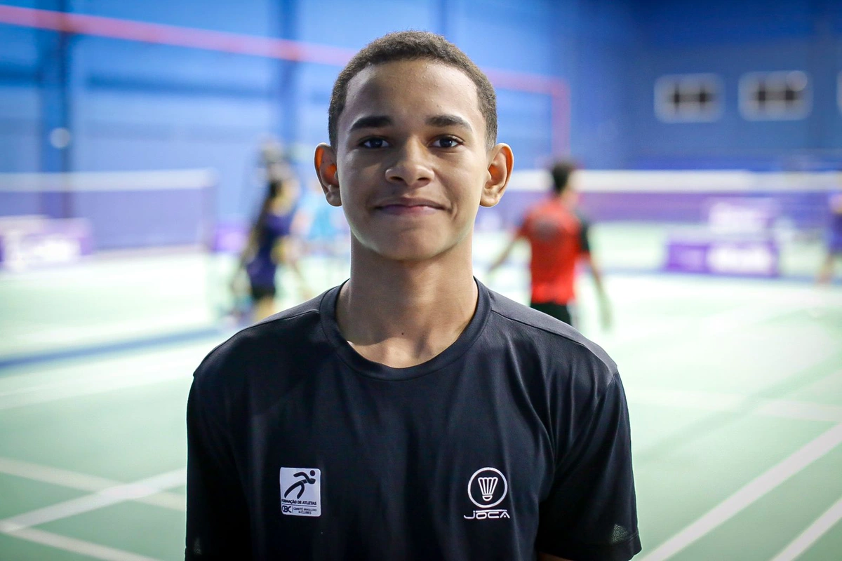 Klecivan Zaidan, jogador de badminton de 14 anos