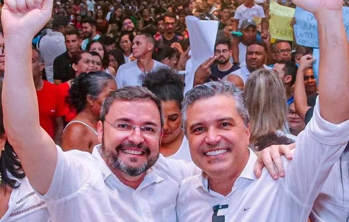 Deputado Dr. Vinicius Nascimento e Fábio Novo, pré-candidato a prefeito de Teresina
