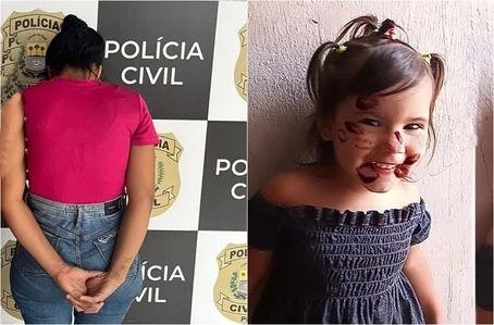 Maria Karolaine Nunes de Oliveira e a filha de 3 anos, Anna Kerolayne Gomes Nunes