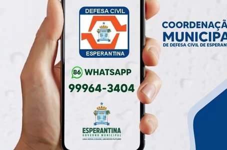 Prefeitura de Esperantina divulga número da Defesa Civil Municipal
