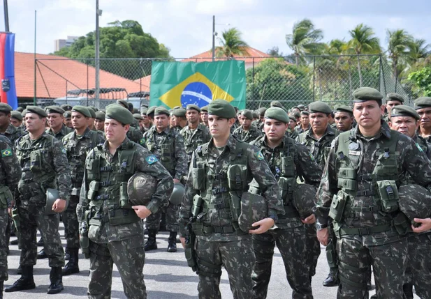 O Piauí está enviando uma companhia composta por 199 homens que irão atuar nas ruas de Natal no RN.