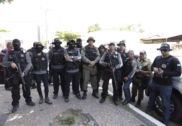 Policiais da Força Tarefa da Secretaria de Segurança Pública
