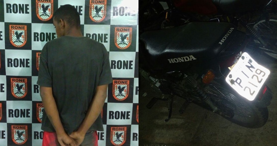 Suspeito é preso com moto roubada em Teresina