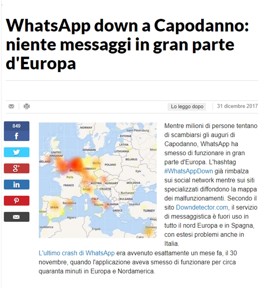 WhasApp fica fora do ar em vérios países do mundo
