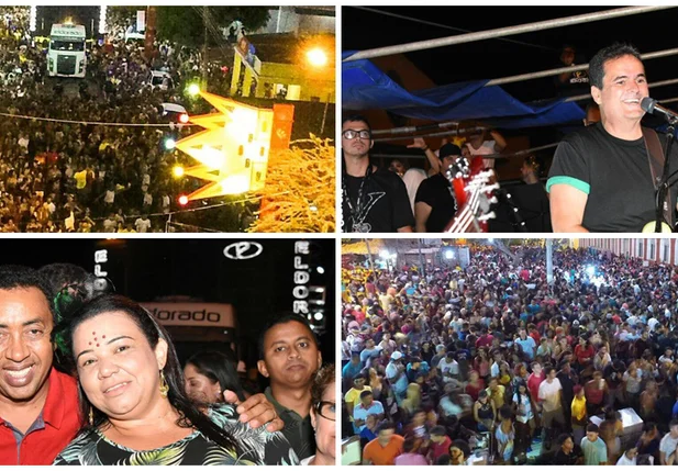 Cantor Ricardo Chaves anima multidão no Carnaval de Floriano na segunda-feira de folia