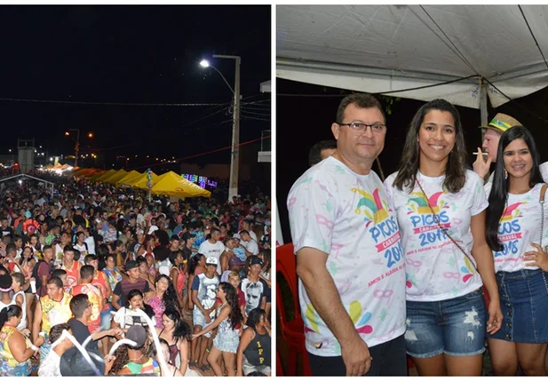 Segunda noite de Carnaval em Picos leva multidão para a folia na Avenida Beira Rio