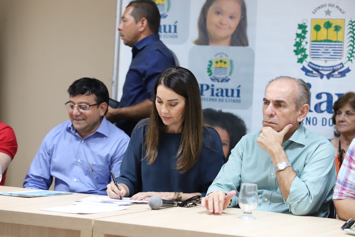 Vice-governadora Margarete Coelho, o deputado Marcelo Castro