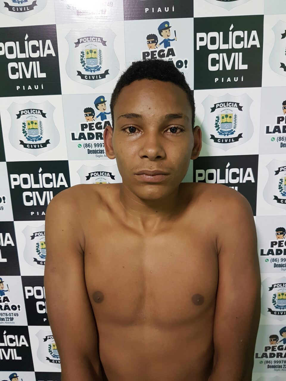 Preso captura pela polícia Ítalo Rangel da Silva Sousa
