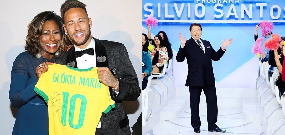 Glória Maria arremata visita a Silvio Santos em leilão de Neymar