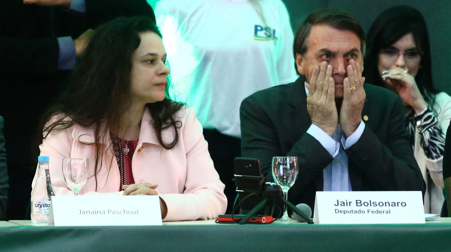 Janaína Paschoal e Jair Bolsonaro