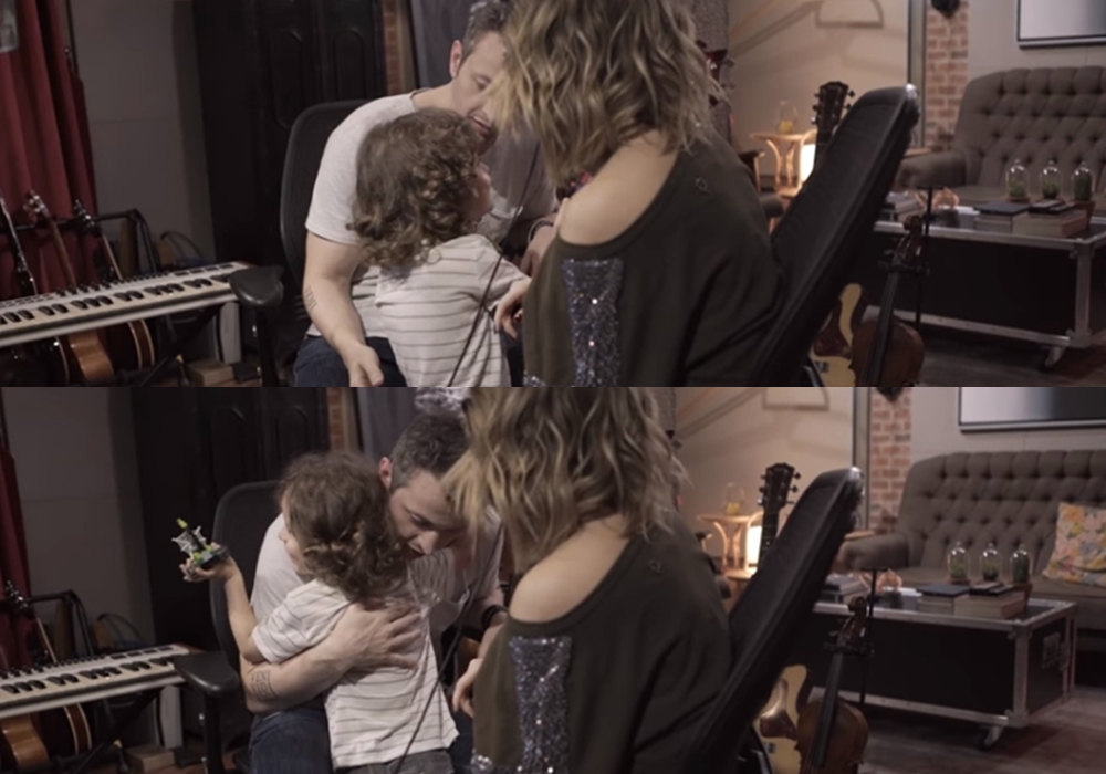 Sandy e Lucas Lima mostram pela primeira vez seu filho Theo durante vídeo