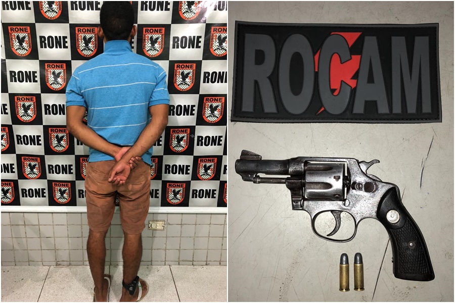 Jefferson Marley Viana dos Santos foi preso com arma de fogo