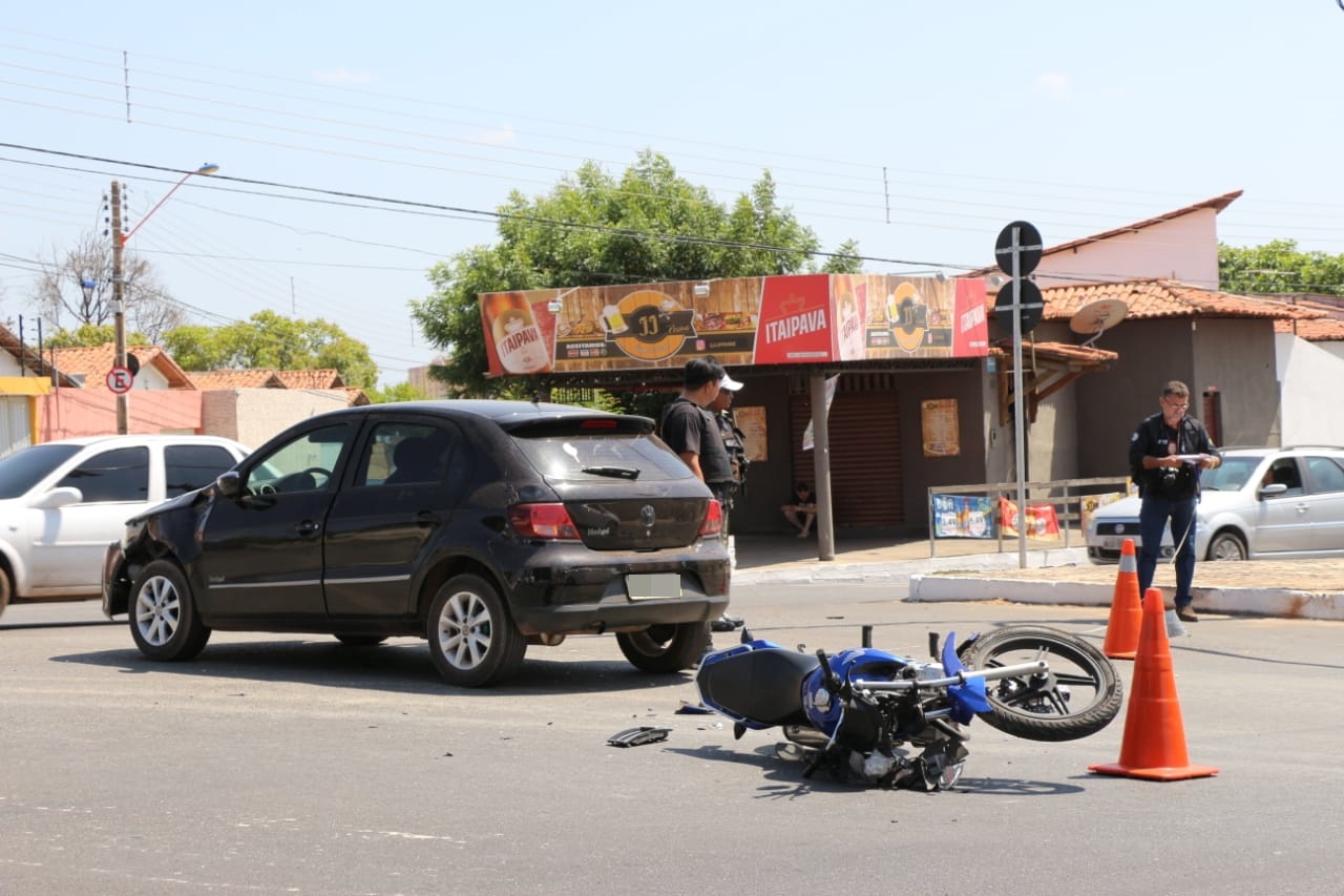 O acidente aconteceu no cruzamento da Avenida Gil Martins e Rua Joca Broxado
