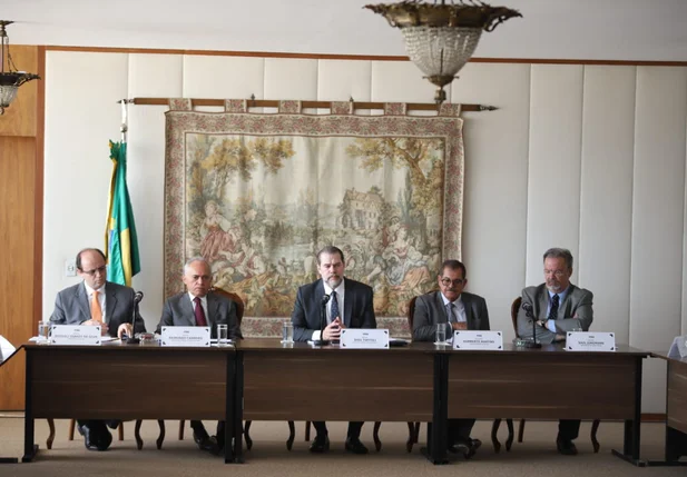 Reunião em Brasília entre os presidentes dos tribunais de contas e o presidente do STF, Dias Toffoli