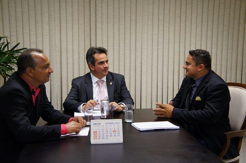 Reunião entre Ciro Nogueira, prefeito Fábio e o ministro da Integração Pádua Andrade