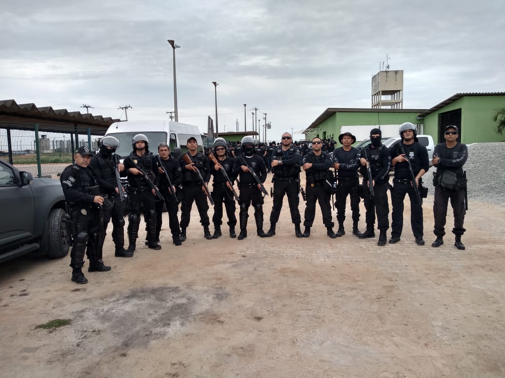 Agentes do Piauí integram Força de Integração Penitenciária (FIPI) no CE