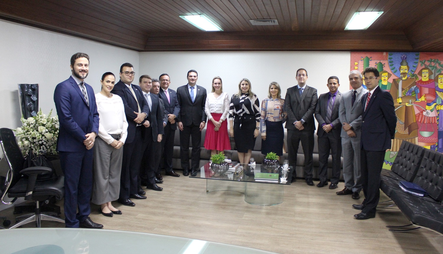 Nova diretoria da OAB Piauí visita presidente do TJ Sebastião Ribeiro Martins
