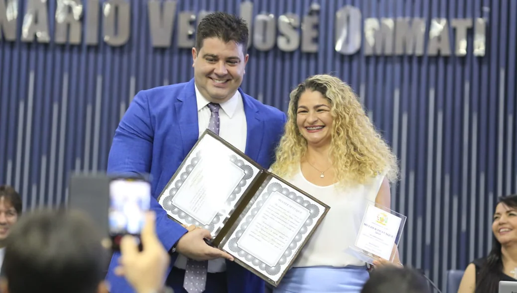 Vereador Luis André e Adriana Mara Ribeiro Batista