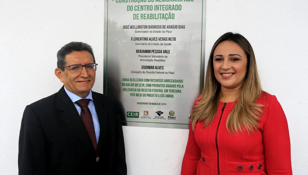 Benjamim Pessoa Vale, diretor do CEIR e deputada Rejane Dias