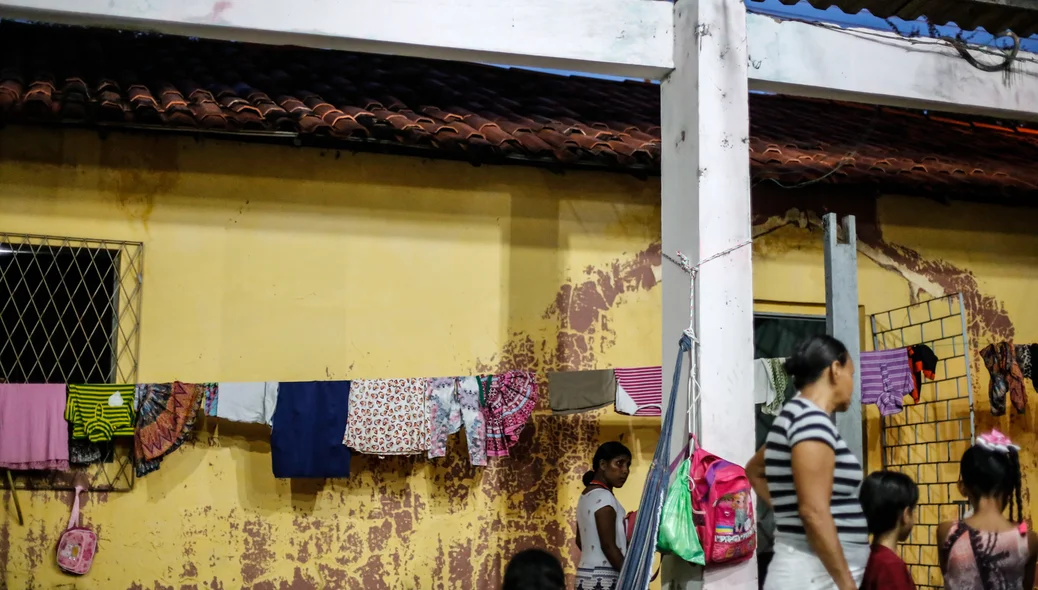 Abrigo dos venezuelanos em Teresina