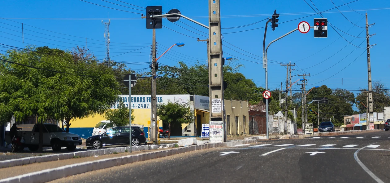 Semáforos na zona Leste de Teresina 