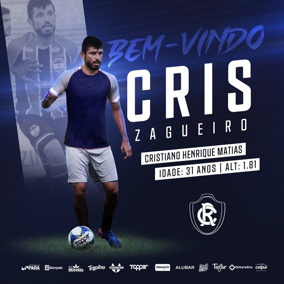 Zagueiro Cris, novo defensor do Remo-PA