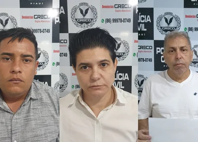 Miguel, Maria Cristina e Moacir, acusados de aplicar golpes bancários